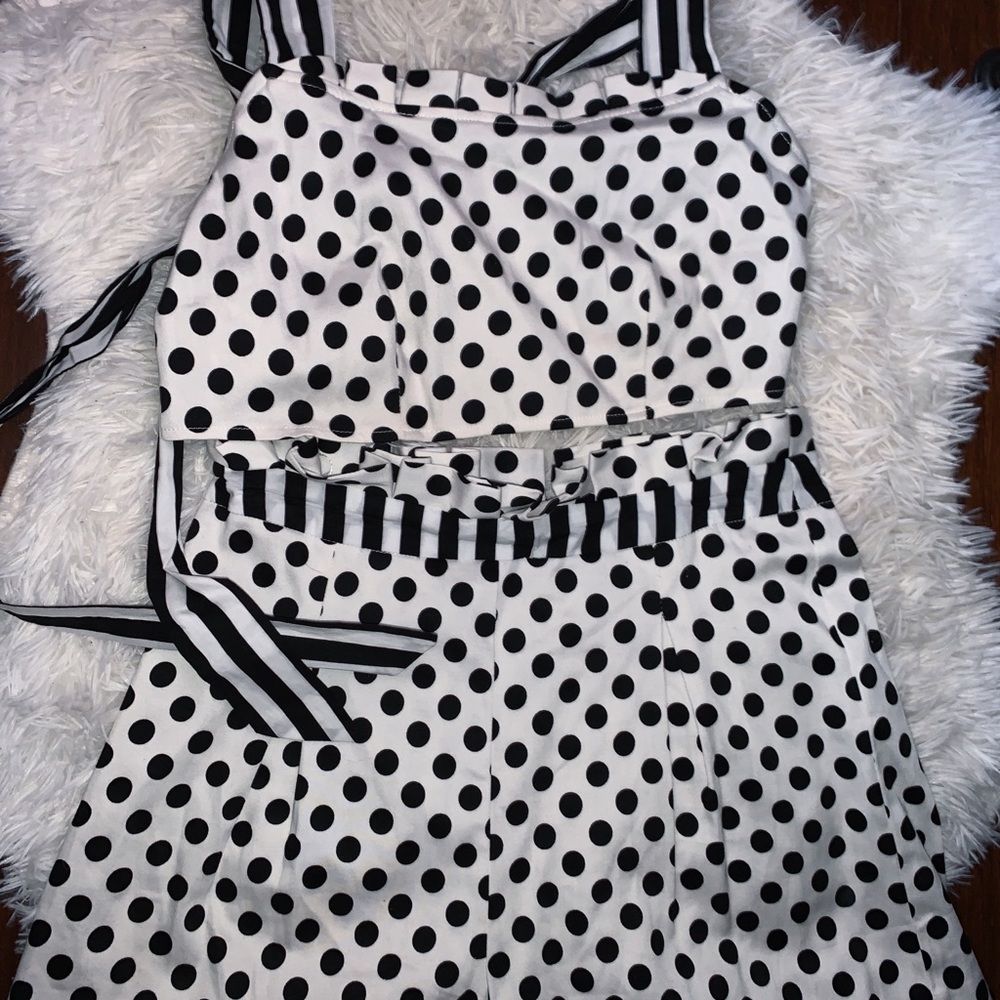 polka dot two piece